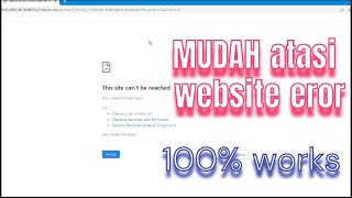 Cara MUDAH atasi website eror. This site can't be reached di 2026