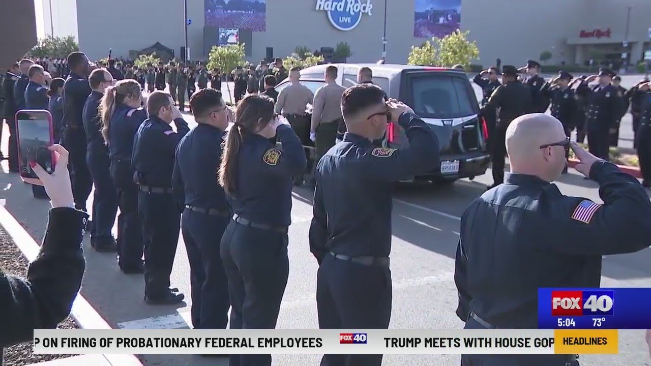 Celebration of Life procession for Marysville police officer killed in the line of duty