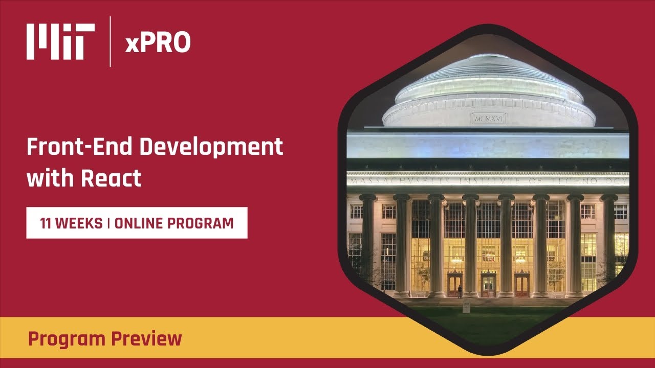 Online Course Preview | Front-End Development with React at MIT xPRO