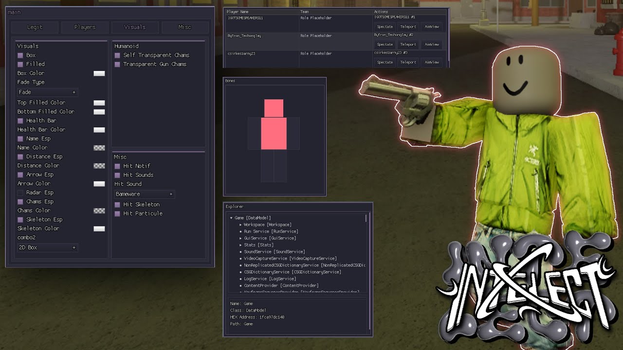 Intelect External Showcase; Silentaim Esp Aimlock Prediction, Da Hood 2024