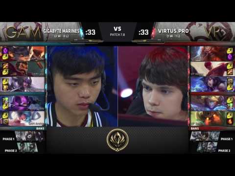 [2017 S7 MSI] Play-In - D2 G6 - GAM vs VP - League of Legends - GIGABYTE Marines vs Virtus.pro