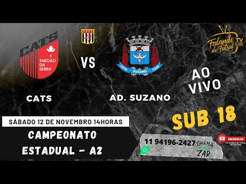 CATS/TABOÃO X AD. SUZANO  SUB 18 - SEMI FINAL - SÉRIE OURO (ESTADUAL - A2 ) – TV FALANDO DE FUTSAL