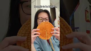 Is this big enough? Do I need to make it bigger? #crochet #fortunecookies #crochetpattern #amigurumi