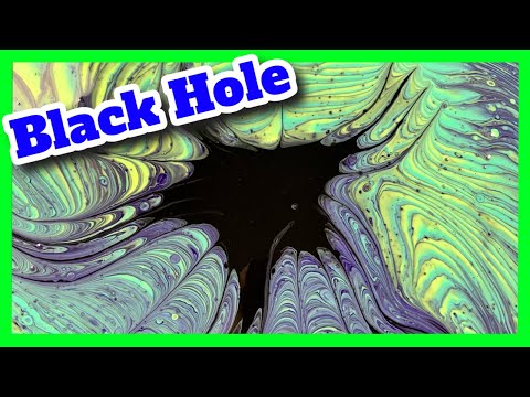Black Hole Acrylic Pour Fluid Art with JMoPainting