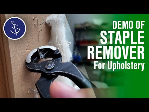 Staple Remover Tool Demo for Upholstery