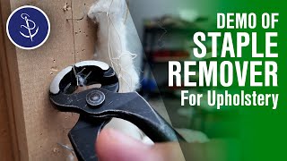 Staple Remover Tool Demo for Upholstery