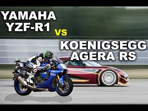 Yamaha YZF  R1 vs Koenigsegg Agera RS #Yamaha #Koenigsegg