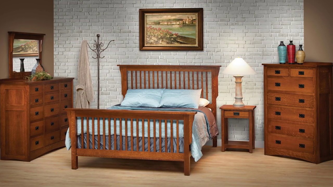 Cream and Dark Wood Bedroom Furniture UK