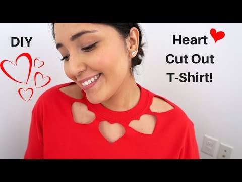 EASY Heart Cut Out T-Shirt! | DIY