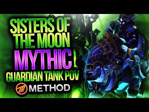 Mythic Sisters of the Moon - Tomb of Sargeras - Method Sco Guardian Druid Tank POV
