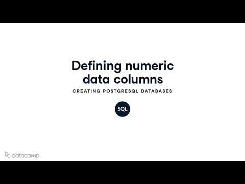 Defining Numeric Data Columns Postgresql