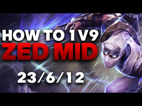 Vapora Dark Zed Mid Gameplay - How to 1v9 on Zed in Season 11 | League of Legends