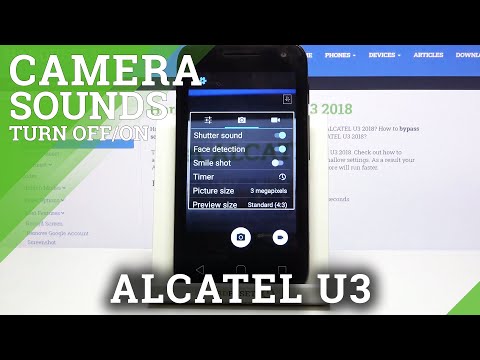 How to Manage Camera Sounds in ALCATEL U3 – Enable or Disable Shutter Sound