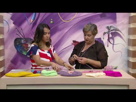 Mulher.com - 17/11/2016 - Meia melancia em tricô - Rosangela Chicote PT2