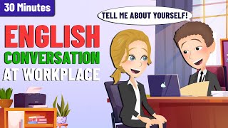 Useful English Conversation at Workplace | Shadowing English Speaking Practice for Beginners