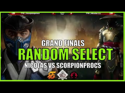 MK11: RANDOM SELECT GRAND FINALS  -  SCORPIONPROCS VS NICOLAS  - Obito Series Latam Sur Finals