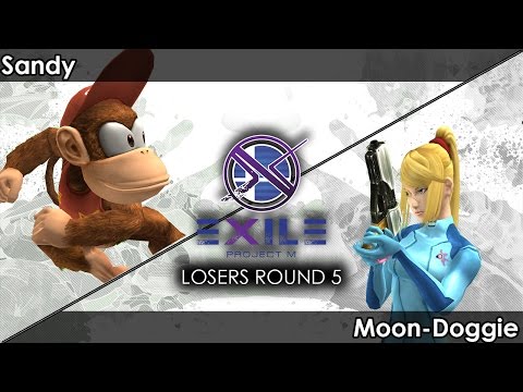 Project M: Sandy (Diddy Kong) V GVS | Moon-Doggie (ZSS) - Exile 75 Tournament SSBPM