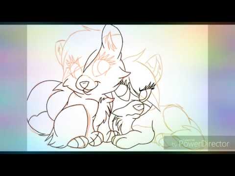 Sisters-(speedpaint)... (anime wolfs)