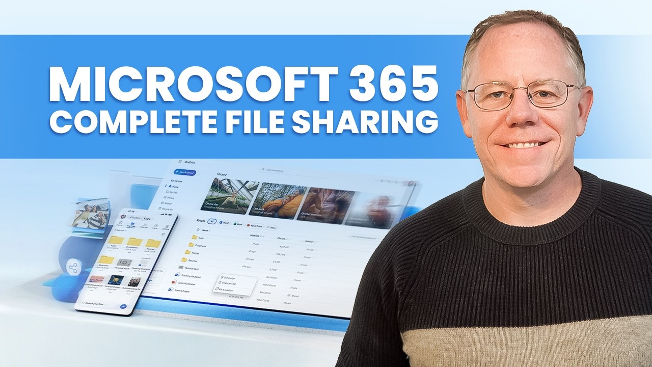 Complete File Sharing in Microsoft 365 - OneDrive, Outlook, Teams, and SharePoint