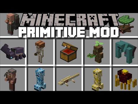 MC Naveed - Minecraft - Minecraft DANGEROUS PRIMITIVE MOBS MOD / FIGHT OFF WEIRD ANIMAL FOR 100 DAYS !! Minecraft Mods