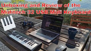 Video thumbnail for Unboxing and Review of the Miditech i2 mini 32 USB Midi Controller Keyboard. Test with Logic Pro X by Martin Heidenreich Music