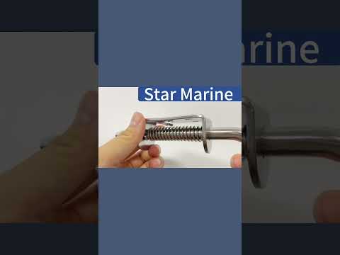 Boat Spring Pin Latch Bolt 1/2" Loaded Lock Slide Barrel for Window Door Hatch, Stainless Steel