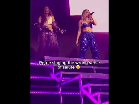 Its not a little mix concert without a mess up 😭 #littlemix #perrieedwards #confettitour
