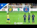 FC 24 | Ronaldo vs Messi Neymar Mbappe | Al Nassr vs PSG | Penalty Shootout - PS5 Gameplay