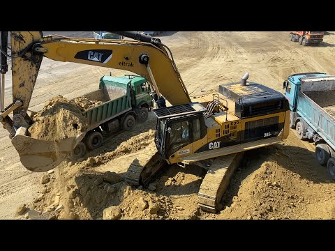 Caterpillar 365C Excavator Loading Trucks - Interkat SA