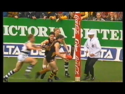 Matthew Rogers kicks 1st goal - 1995 Preliminary Final - Rex Hunt call