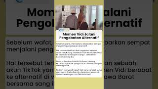 Momen Terakhir Vidi Aldiano Berobat Alternatif Terekam, Kondisi dan Cara Jalannya Disorot
