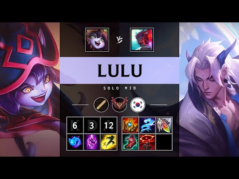 Lulu Mid vs Yone: Killing spree - KR Grandmaster Patch 14.24