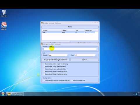 Birthday Reminder Software