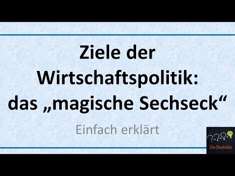 Ziele der Wirtschaftspolitik: das "magische Sechseck" (Alte Version)