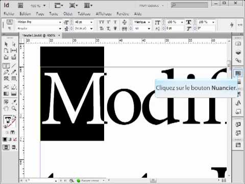 comment colorier sur indesign