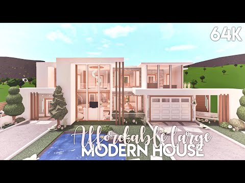 Affordable Large Modern House | Bloxburg Build