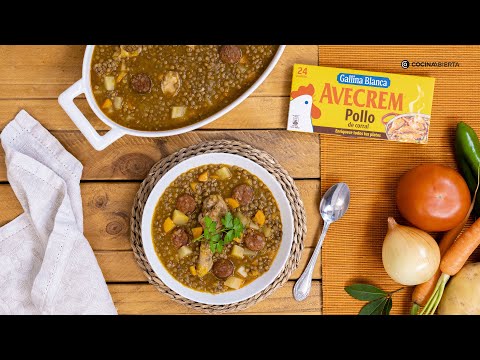Lentejas con pollo y chorizo, receta fácil del guiso reconfortante // Cocina Abierta