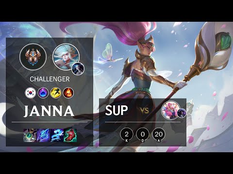 Janna Support vs Seraphine - KR Challenger Patch 11.4