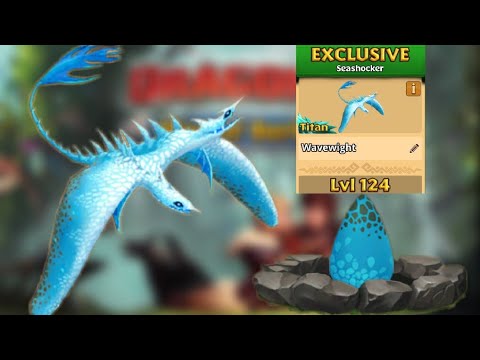 Gauntlet Prize WAVEWIGHT Max Level 124 Titan Mode - Exclusive Seashocker - Dragons:Rise of Berk