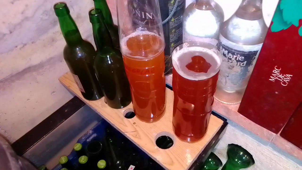 Sidra de hielo fermentando