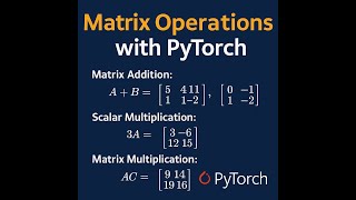 Download the video "Matrix Operations with PyTorch | Learn Linear Algebra with Code"