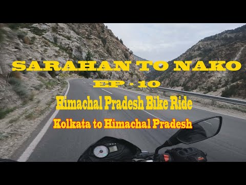 SARAHAN TO NAKO// EP-10// HIMACHAL PRADESH BIKE RIDE WITH 112 CC TVS VICTOR// LANDSLIDE