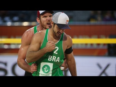 Alison/Bruno (BRA) vs. Jefferson/Cherif (QAT) - Apeldoorn - Men World Championships 2015