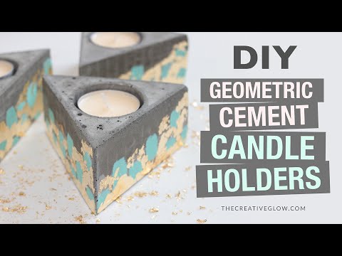 Kerzenständer aus Beton - Geometrie für dein Wohnzimmer
