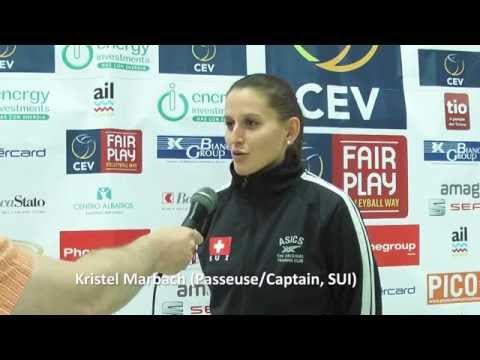 Schweizer Nationalteam Frauen, EM-Qualifikation in Lugano, SUI-LAT, Interview Kristel Marbach