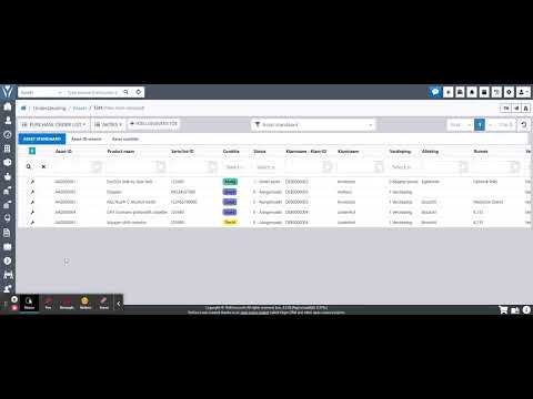 Assets List [Filter: Asset standaard]