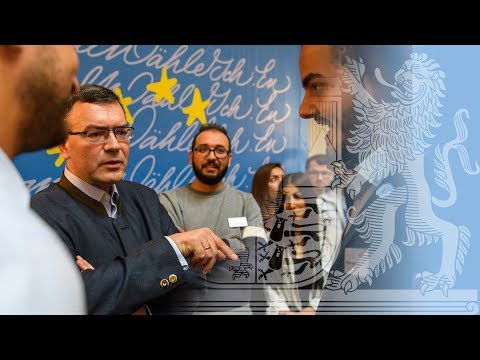 Europaminister Dr. Florian Herrmann trifft Erstwählerinnen und Erstwähler - Bayern