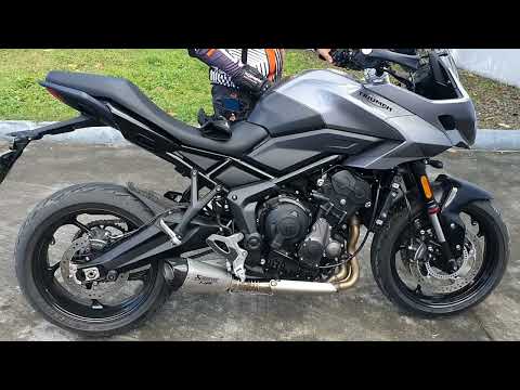 Triumph Tiger Sport 660 with Akrapovic HP 61mm full system exhaust