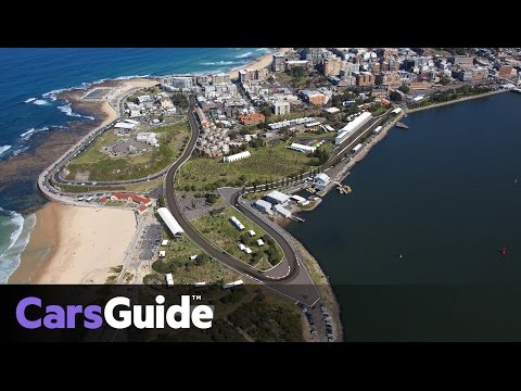 Newcastle 500 V8 Supercars track flyover | video