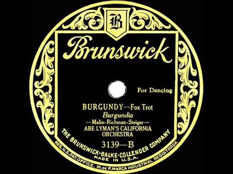 1926 Abe Lyman - Burgundy (Charles Kaley, vocal)